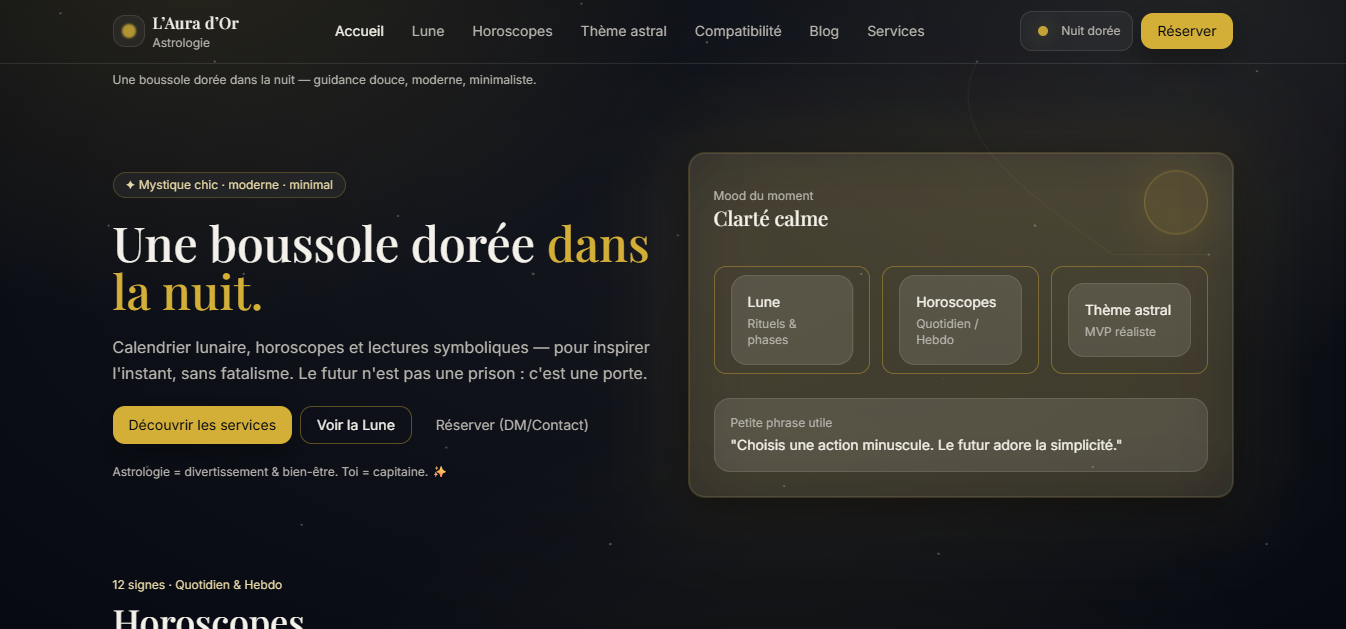 Case Study — Astrologie26.online (Astrology Services Website)