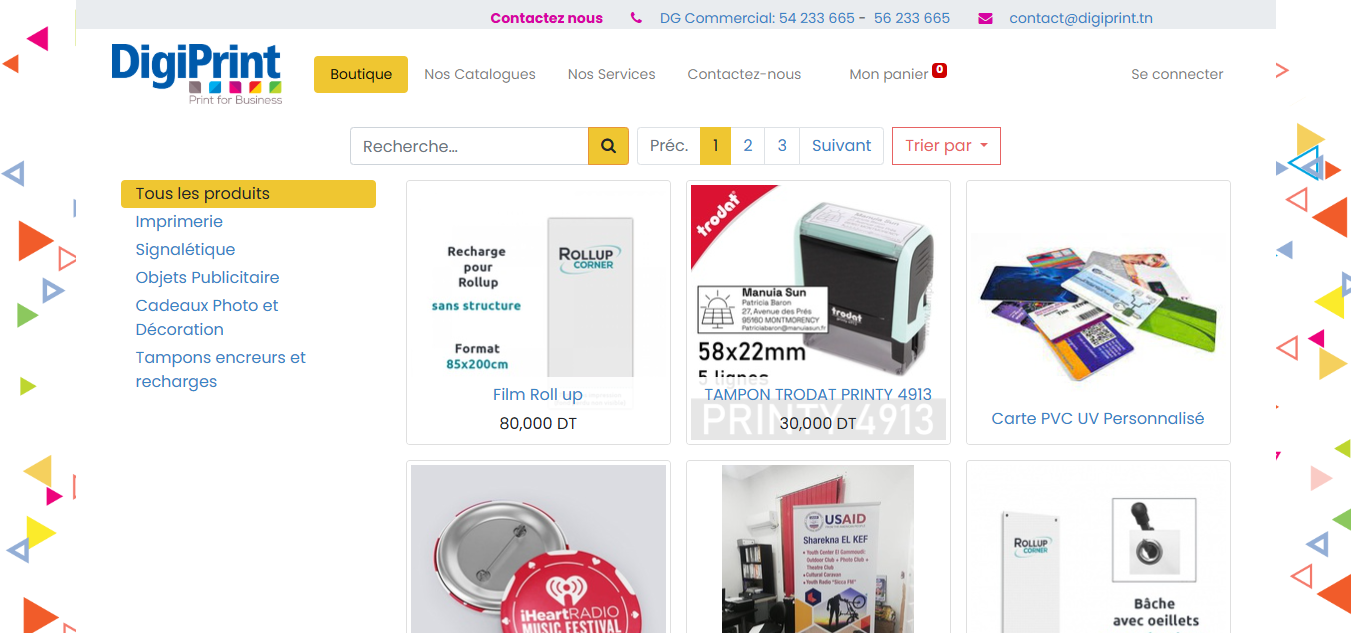 Case Study — Digiprint.tn (Digital Printing & Custom Orders Website)